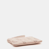 Borsa da donna in pelle fustellata beige