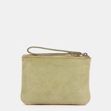 Monedero de mujer en piel troquelada verde