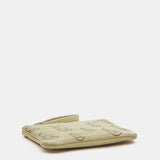 Monedero de mujer en piel troquelada verde