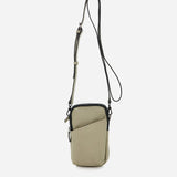 Green leather mobile phone bag