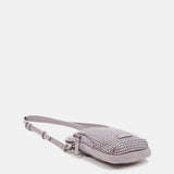 Handytasche aus gestanztem Lavendel-Leder.