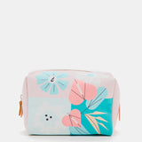 Neceser grande de mujer en piel con print floral