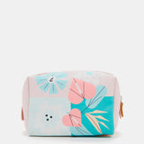 Neceser grande de mujer en piel con print floral