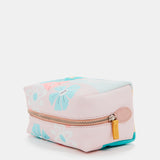 Neceser grande de mujer en piel con print floral