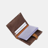 Porta carte in pelle bronzo bicolore