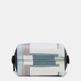 Neceser mediano de piel con estampado verde