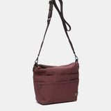 Organizador para bolso en materiales reciclados burdeos