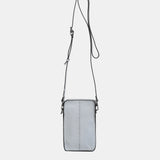 Bolso para el móvil en piel gris