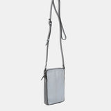 Bolso para el móvil en piel gris