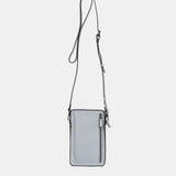 Bolso para el móvil en piel gris