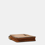 Bolso para el móvil en piel cognac