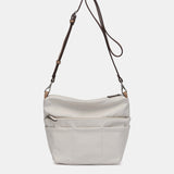 Organizer aus recyceltem beige Material.