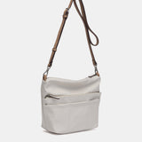Organizer aus recyceltem beige Material.