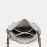 Organizer aus recyceltem beige Material.