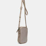 Bolso para el móvil en materiales reciclados beige