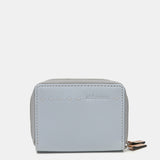 Small wallet in two-tone grey leather