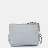 Two-tone grey leather wallet