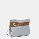 Two-tone grey leather wallet