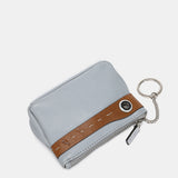 Two-tone grey leather wallet