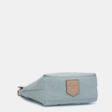 Organizer in blue recycled materials