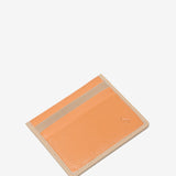 Orange leather card holder