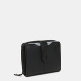 Small black leather wallet