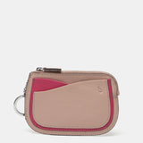 Monedero en piel rosa