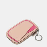 Monedero en piel rosa