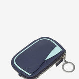 Blue leather wallet