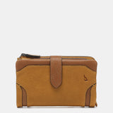 Cartera mediana en piel ámbar