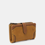 Cartera mediana en piel ámbar