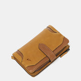 Cartera mediana en piel ámbar