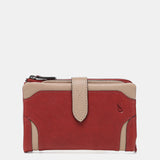 Medium red leather wallet