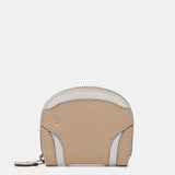 Monedero en piel camel