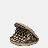 Monedero en piel camel