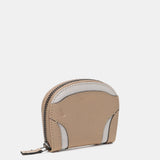 Monedero en piel camel