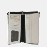 Large wallet in white leather