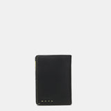 Cartera de hombre de piel con protección RFID en negro