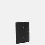 Cartera de hombre de piel con protección RFID en negro