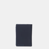 Portafoglio da uomo in pelle con protezione RFID in blu