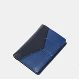 Portafoglio da uomo in pelle con protezione RFID in blu