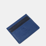Tarjetero de hombre de piel en azul