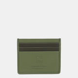Tarjetero de hombre de piel en verde