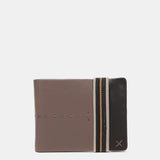 Cartera de hombre de piel con protección RFID en taupe
