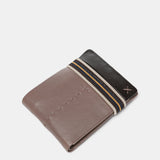 Cartera de hombre de piel con protección RFID en taupe
