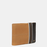 Cartera de hombre de piel con protección RFID en camel