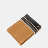 Cartera de hombre de piel con protección RFID en camel