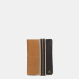 Cartera de hombre de piel con protección RFID en camel