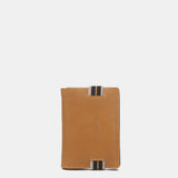 Cartera de hombre de piel con protección RFID en camel