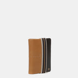Cartera de hombre de piel con protección RFID en camel
